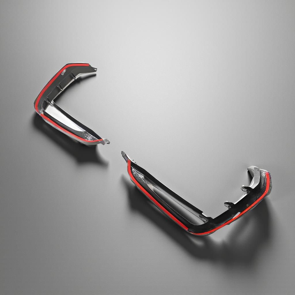 Q8 Carbon Fiber Front Bumper Fins & Canards - Audi RSQ8 (2021 to 2023)
