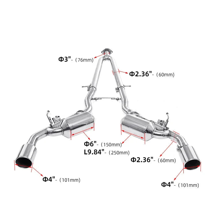 Performance Catback Exhaust for Infiniti Q50 2.0T