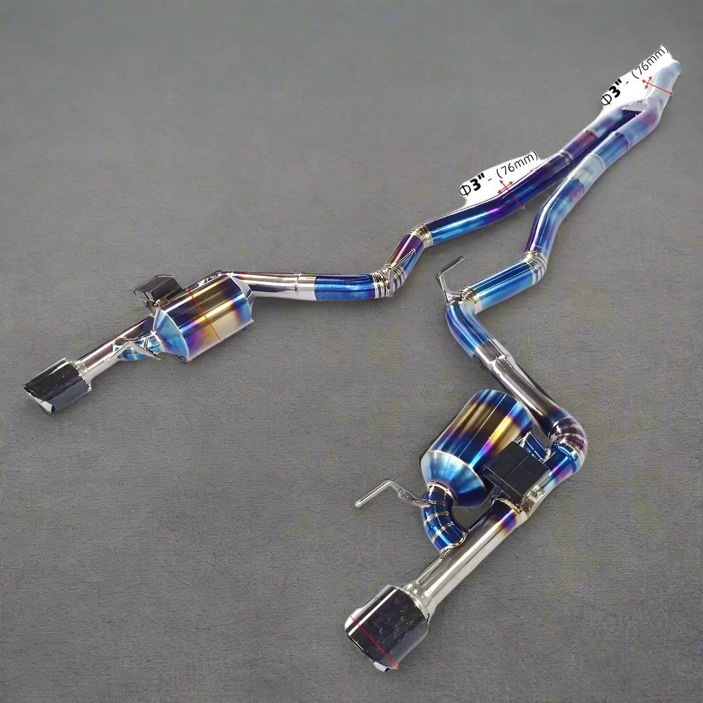 Dual Valved Titanium Exhaust Catback for Ford Mustang 2.3T (2013-Present)