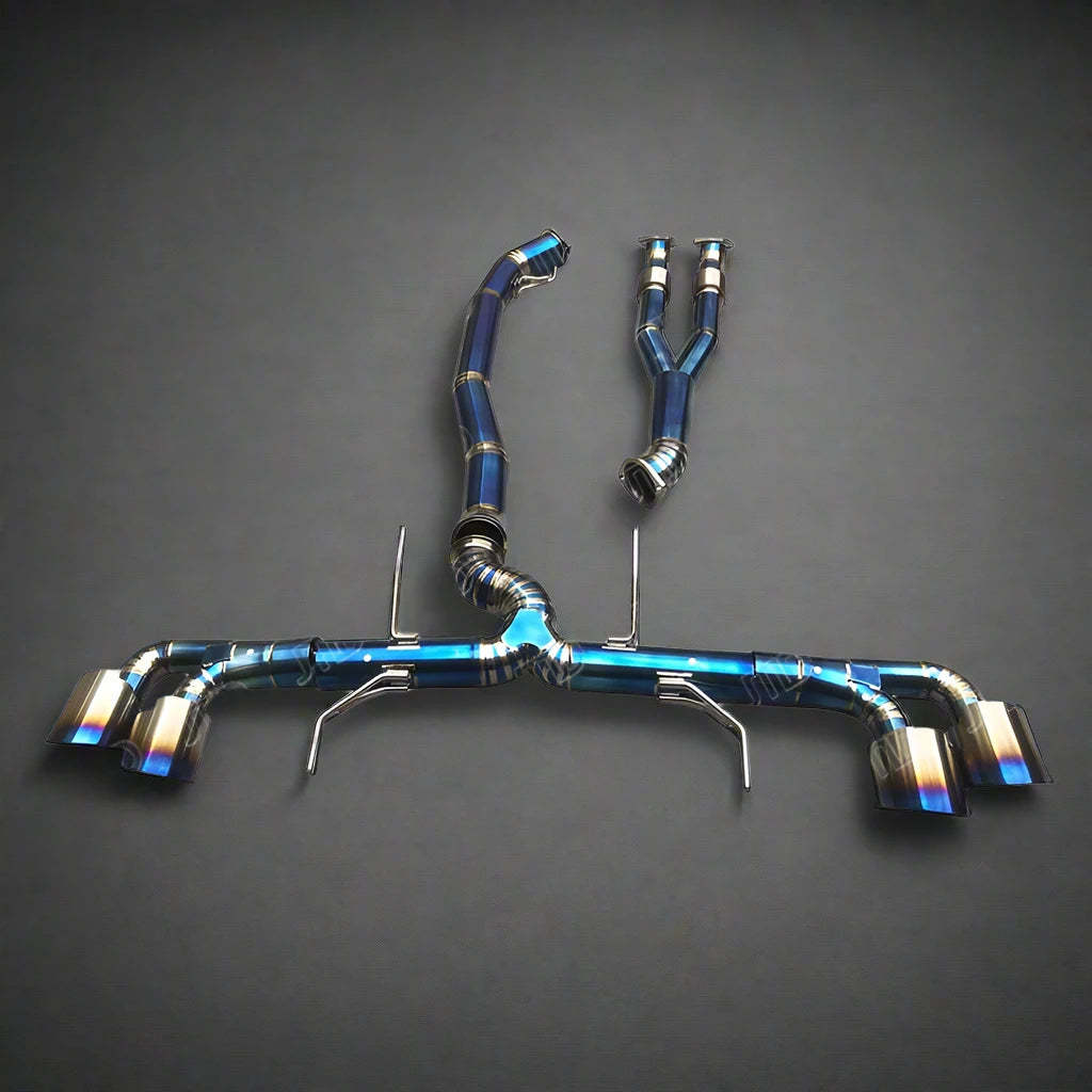 Nissan High-Performance Titanium Valved Exhaust System  GT-R R35 – Front Y-Pipe Catback