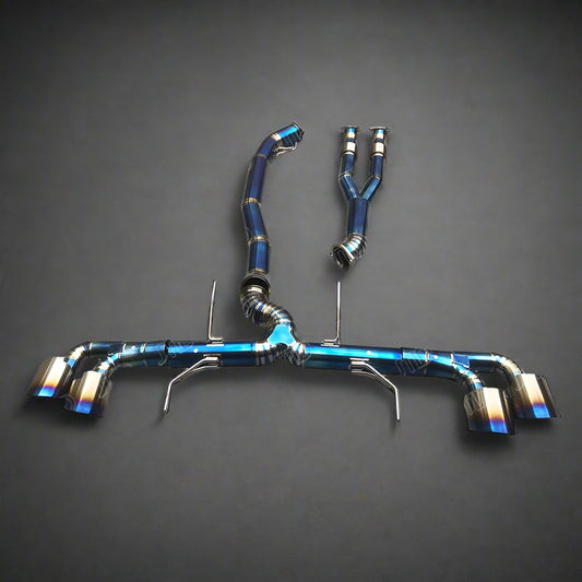 Nissan High-Performance Titanium Valved Exhaust System  GT-R R35 – Front Y-Pipe Catback