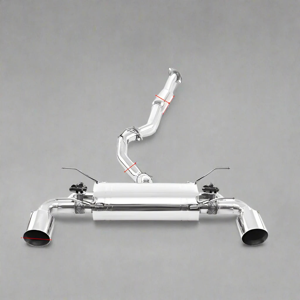 Dual Valved Catback Exhaust System for Subaru BRZ / Toyota GT86 / Scion FR-S 2.0L (2013-Present)