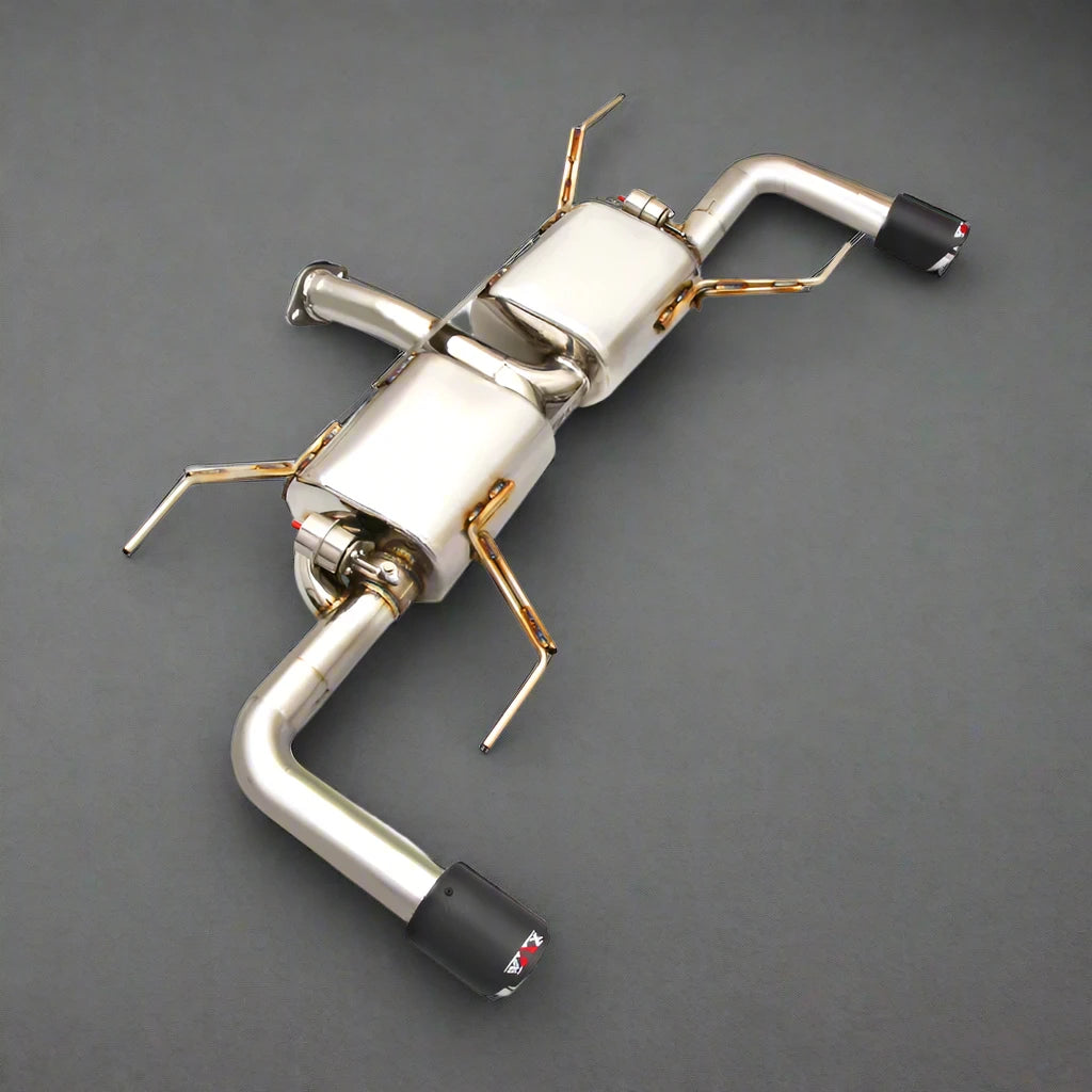 Valved Quad-Tip Catback Exhaust – Nytforge for Mazda 3 sedan (2014-2022)