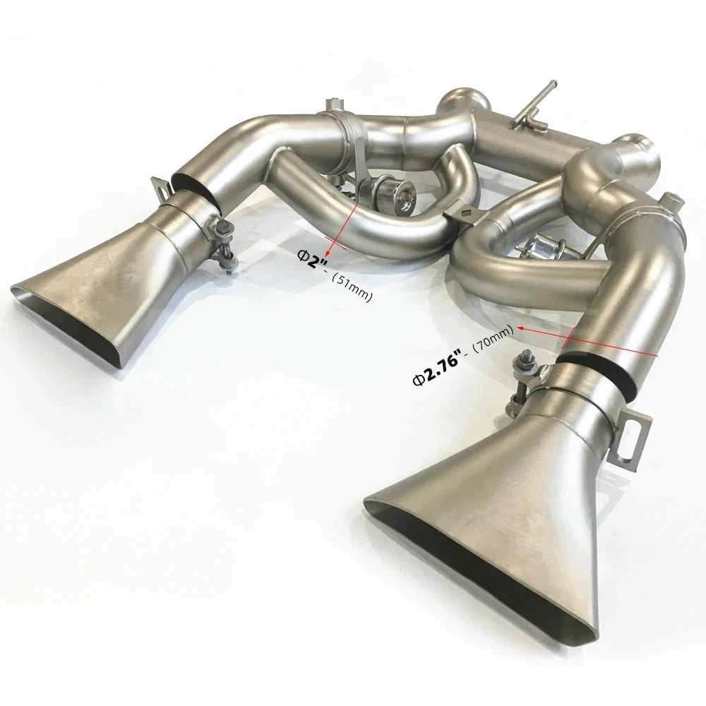 Performance Exhaust Catback System: McLaren MP4-12C 650S 3.8T (2012-2014)