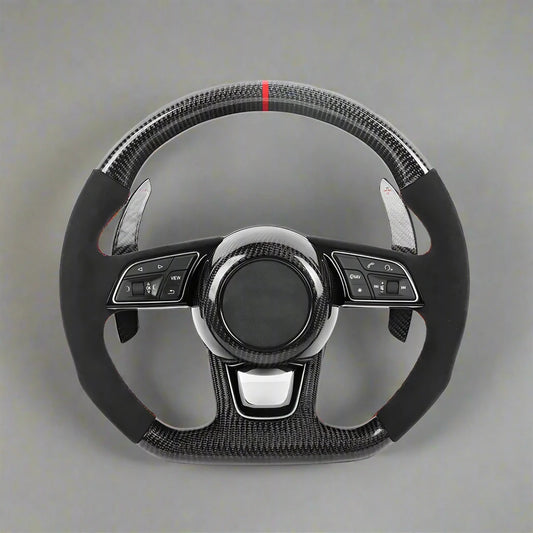 Alcantara & Carbon Fiber Steering Wheel for Audi A1, A3, A5