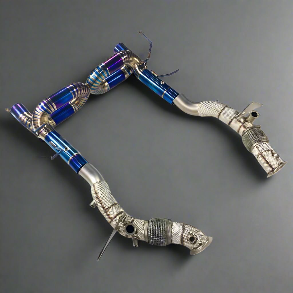 Valved Titanium Exhaust Catback System, Ferrari F8 2020+ V8 3.9T Full Turbo 3