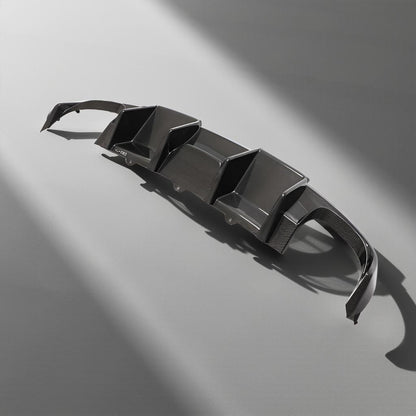 Carbon Fiber Rear Valance Lip for Audi S4 B8 & A4 Sline Sport Sedan (2008-2012)
