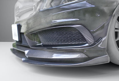 Mercedes Benz A Class Carbon Fiber Front Splitter - W176 A200 & A180 Sport