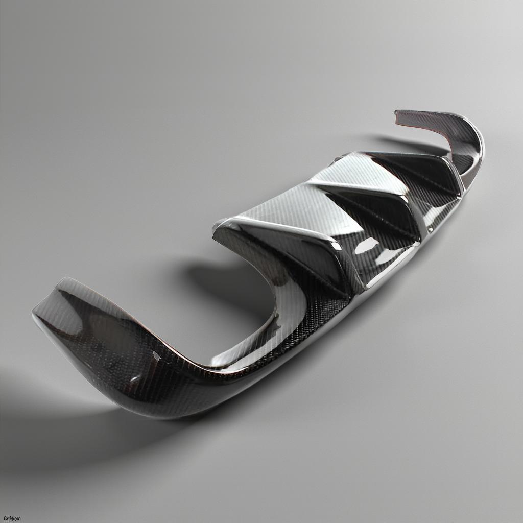 BMW E92 M3 Bumper Carbon Fiber Exhaust Rear Diffuser