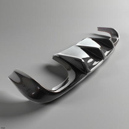 BMW E92 M3 Bumper Carbon Fiber Exhaust Rear Diffuser