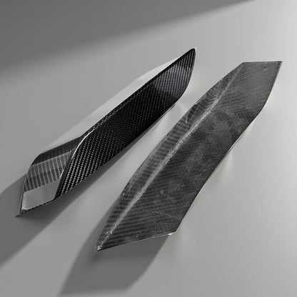 Dry Carbon Fiber Front Bumper Upper Splitters Trim for BMW F80 M3, F82 & F83 M4 (2014-2019)