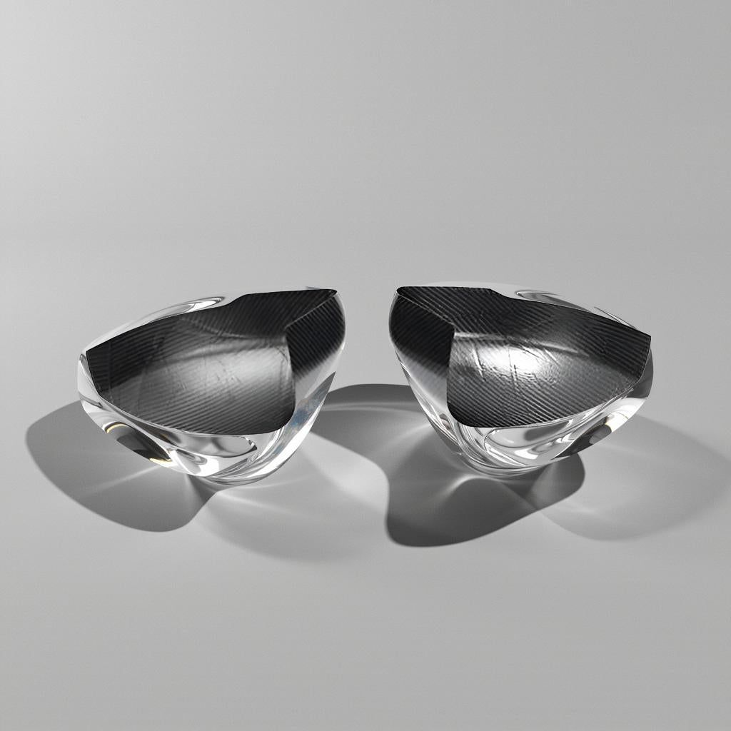 Dry Carbon Fiber Side Mirror Covers - Land Rover Range Rover Sport (2014-2020) Stick On