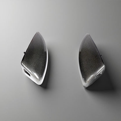 TT Carbon Fiber Mirror Covers for Audi TT 8S MK3 TTS & TTRS S-Line 2-Door (2015-2019) with Side Lane Assist Hole
