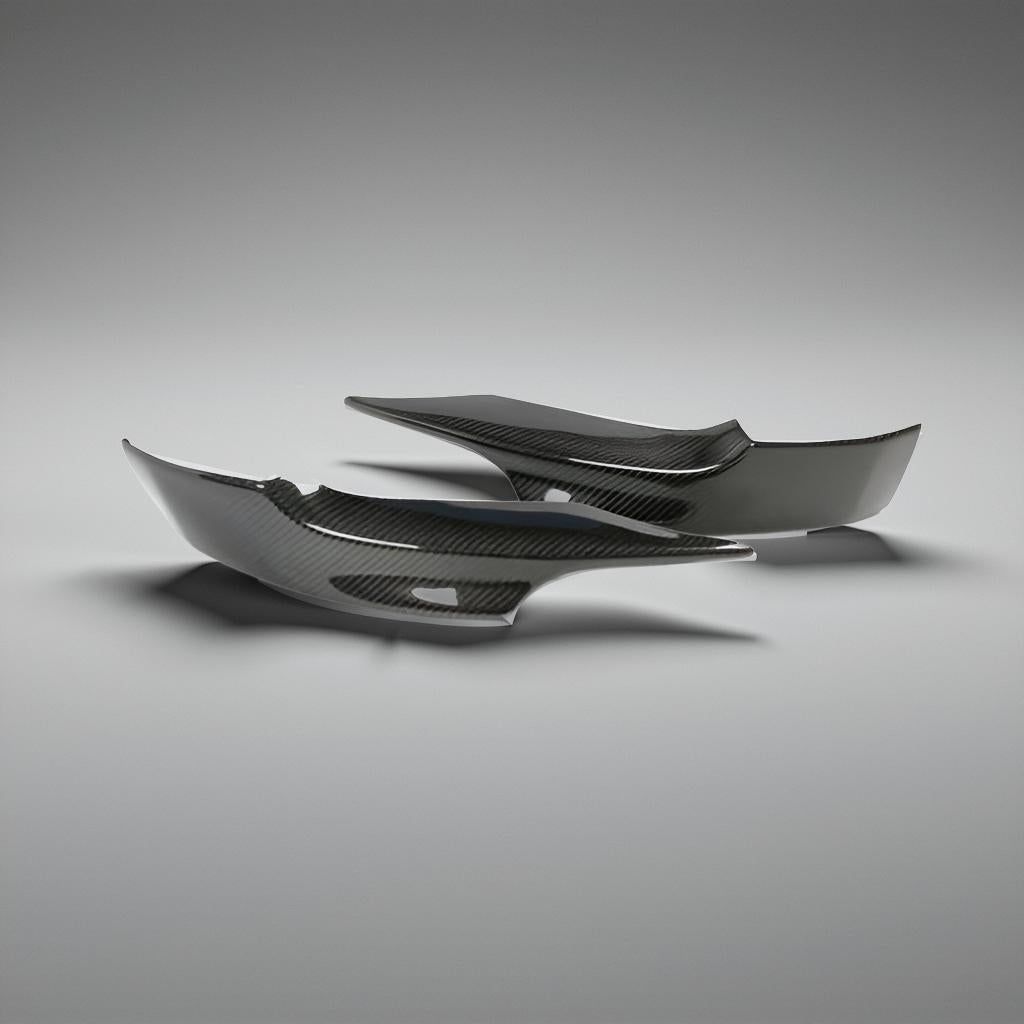 BMW E92 335i Carbon Fiber Front Bumper M Tech Splitters