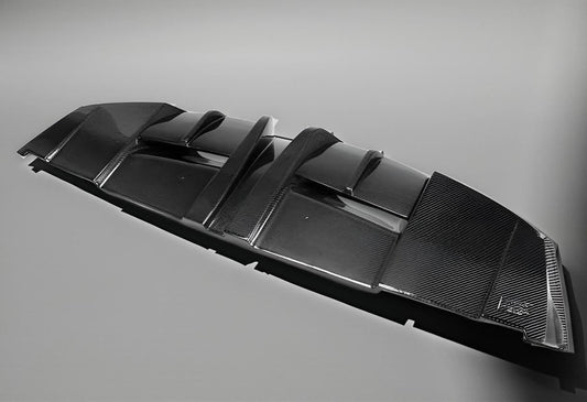 Carbon Fiber Rear Diffuser Lip Spoiler for Mercedes Benz C117 CLA250, CLA260 & CLA45 (2013-2014)