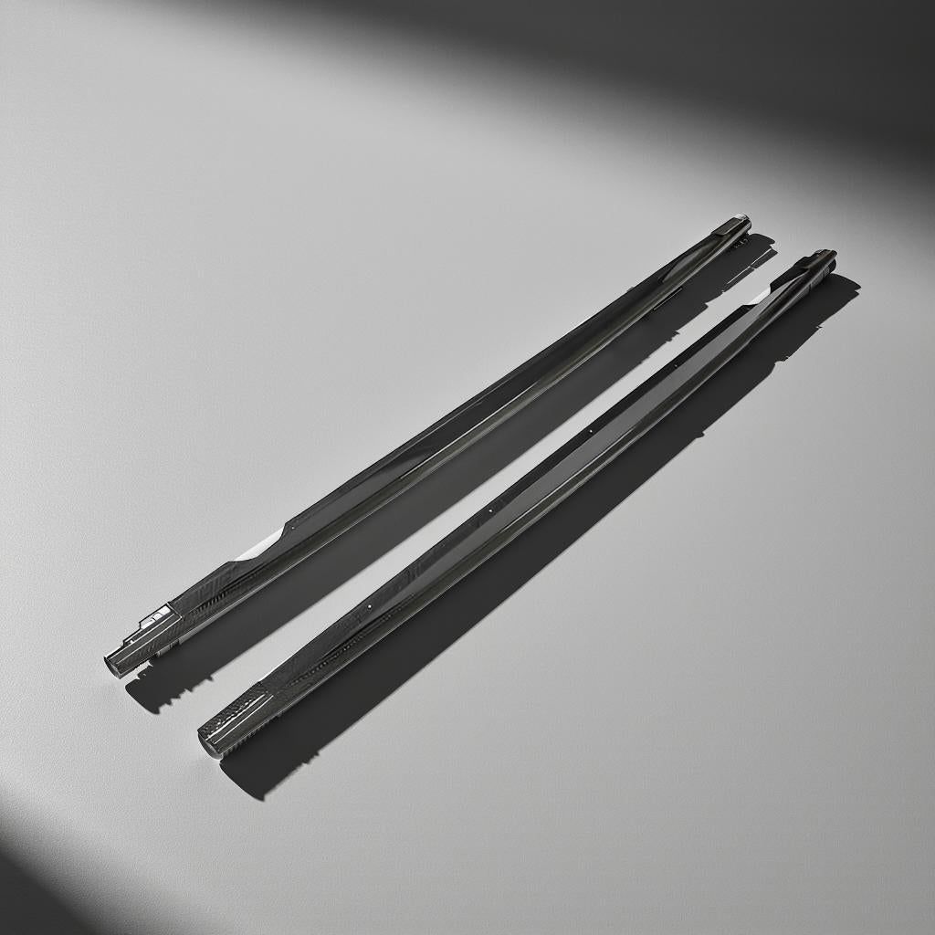 VW Golf R MK8 Carbon Fiber Side Skirts Lip (2021-2022)