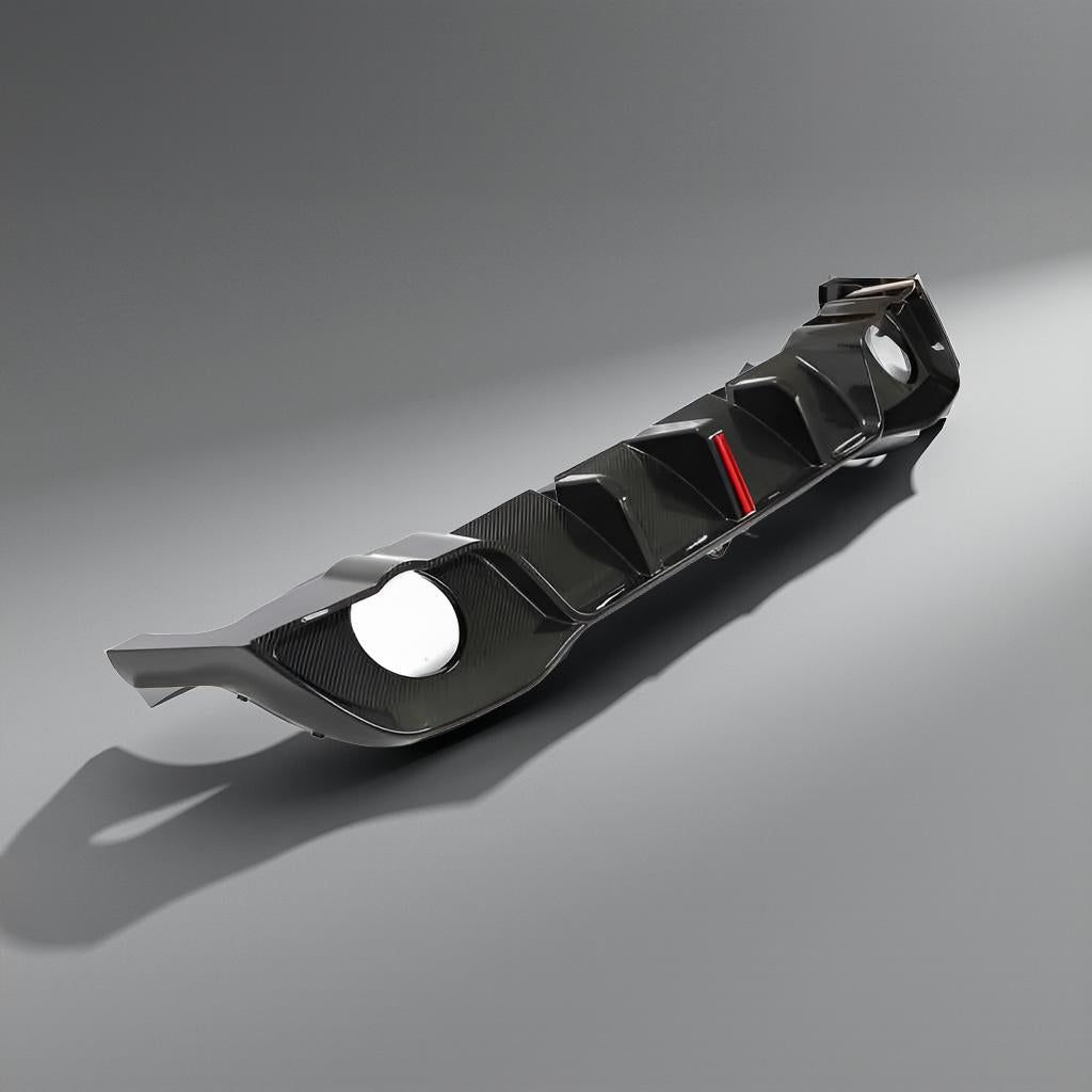 Dry Carbon Fiber Rear Diffuser - VW Golf MK8 GTI Hatchback 4-Door (2021-2023)