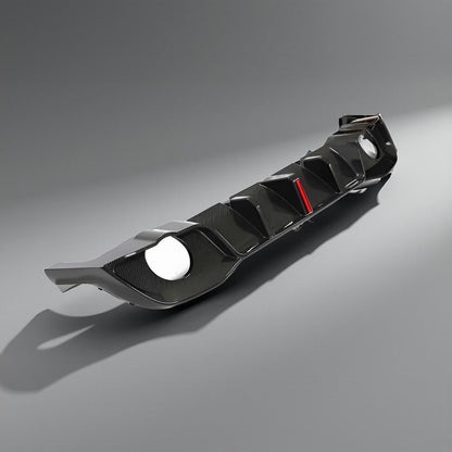 Dry Carbon Fiber Rear Diffuser - VW Golf MK8 GTI Hatchback 4-Door (2021-2023)