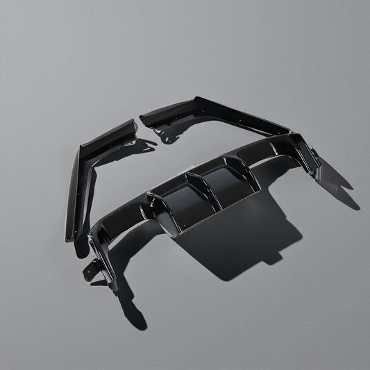 Gloss Black V-Style ABS Rear Diffuser for BMW F80 M3 & F82/F83 M4 (2014-2017)