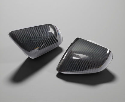 Vacuum Carbon Fiber Side Mirror Covers for Ford Mustang GT Coupe 2-Door (2015-2017)