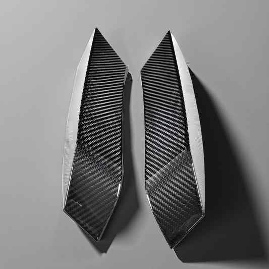 Dry Carbon Front Bumper Splitters for BMW F80 M3 & F82/F83 M4 Sedan/Coupe (2014-2019)