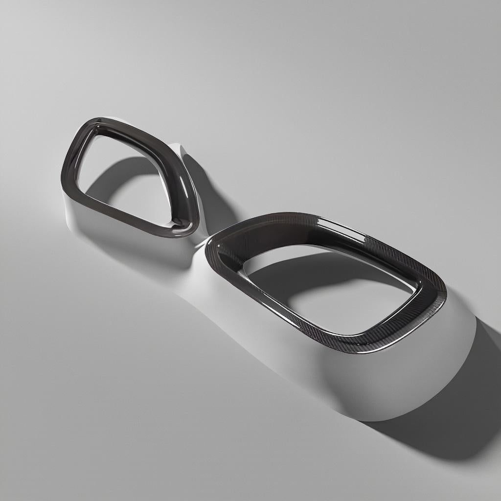 Dry Carbon Fiber Front Bumper Vents - Jaguar F-Type X152 Base Coupe (2021-2022)