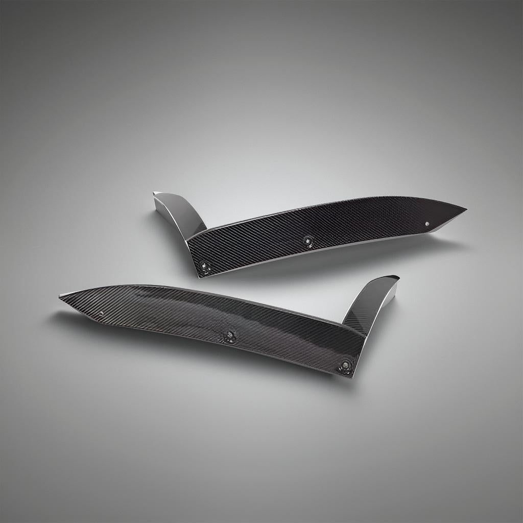Carbon Fiber Rear Bumper Trim Set for Porsche 911 Carrera 4 GTS 3.0T (2017-2019)