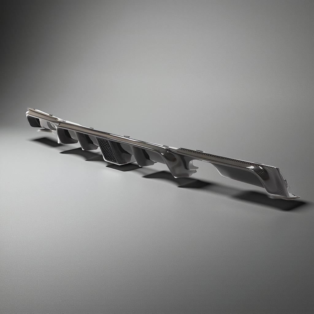 Carbon Fiber Rear Bumper Diffuser Lip with LED for BMW F30 & F35 M-Sport 320i (2012-2018)