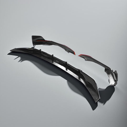 Carbon Fiber Front Bumper Lip Spoiler for Audi RS6 Avant C8 2019-2021