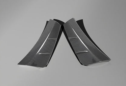 Carbon Fiber Bumper Side Air Vent Fender Cover - Mercedes W205/C205 Sport C43 AMG (2019-2020)