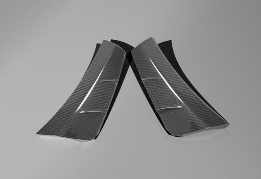 Carbon Fiber Bumper Side Air Vent Fender Cover - Mercedes W205/C205 Sport C43 AMG (2019-2020)