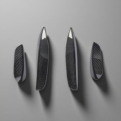 Carbon Fiber Front Bumper Fins & Canards for Mercedes Benz C-Class W205 C63 AMG (2015-2017)