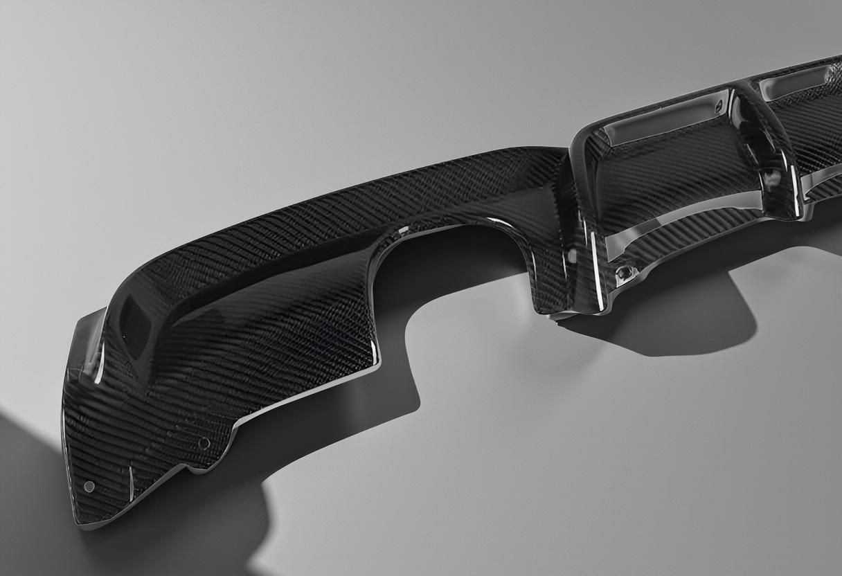 Carbon Fiber Rear Diffuser for BMW F30 (2012-2017) 325i, 320i, 328i & 335i with Dual Tips