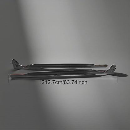 Dry Carbon Fiber Side Skirt Extension Splitter - Audi RS6 C8 Avant (2019-2021)