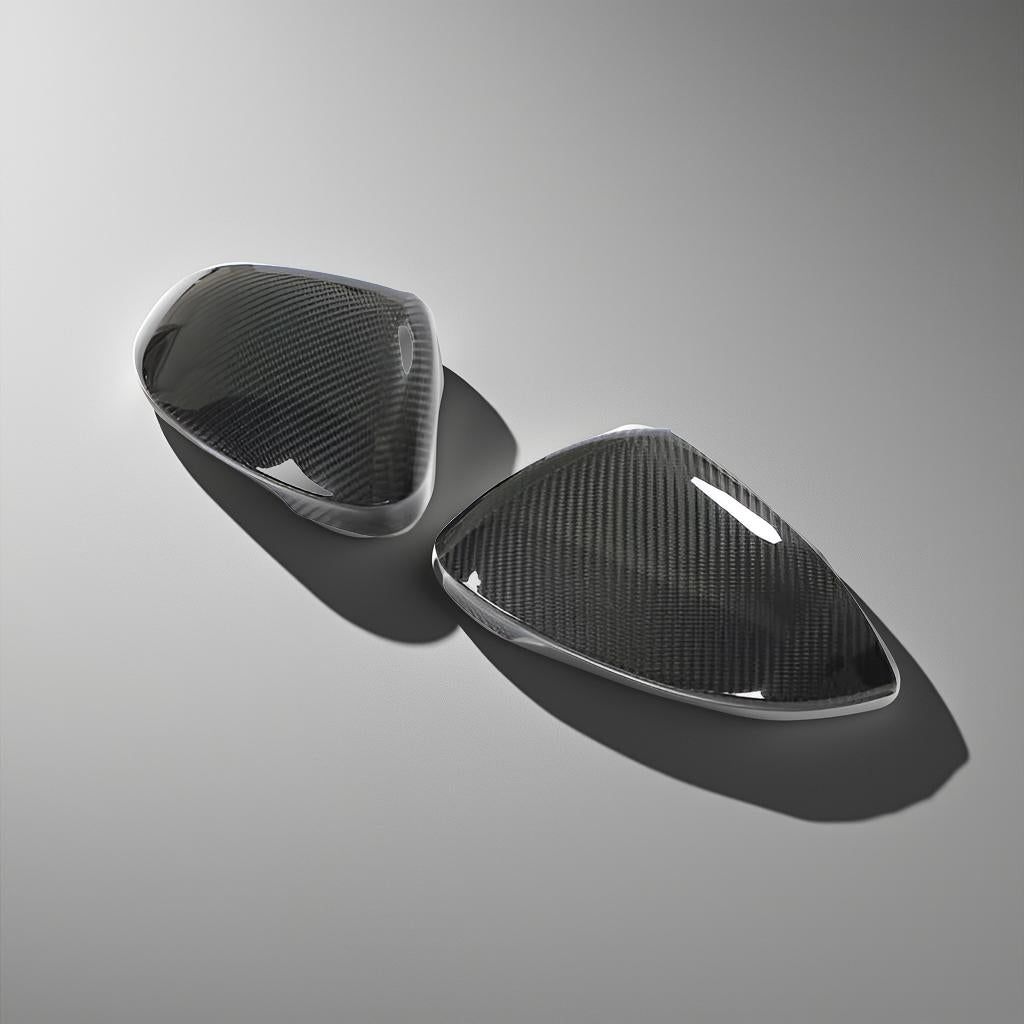 Dry Carbon Fiber Mirror Covers for VW Golf VIII MK8 GTI Hatchback 4-Door (2021-2022)
