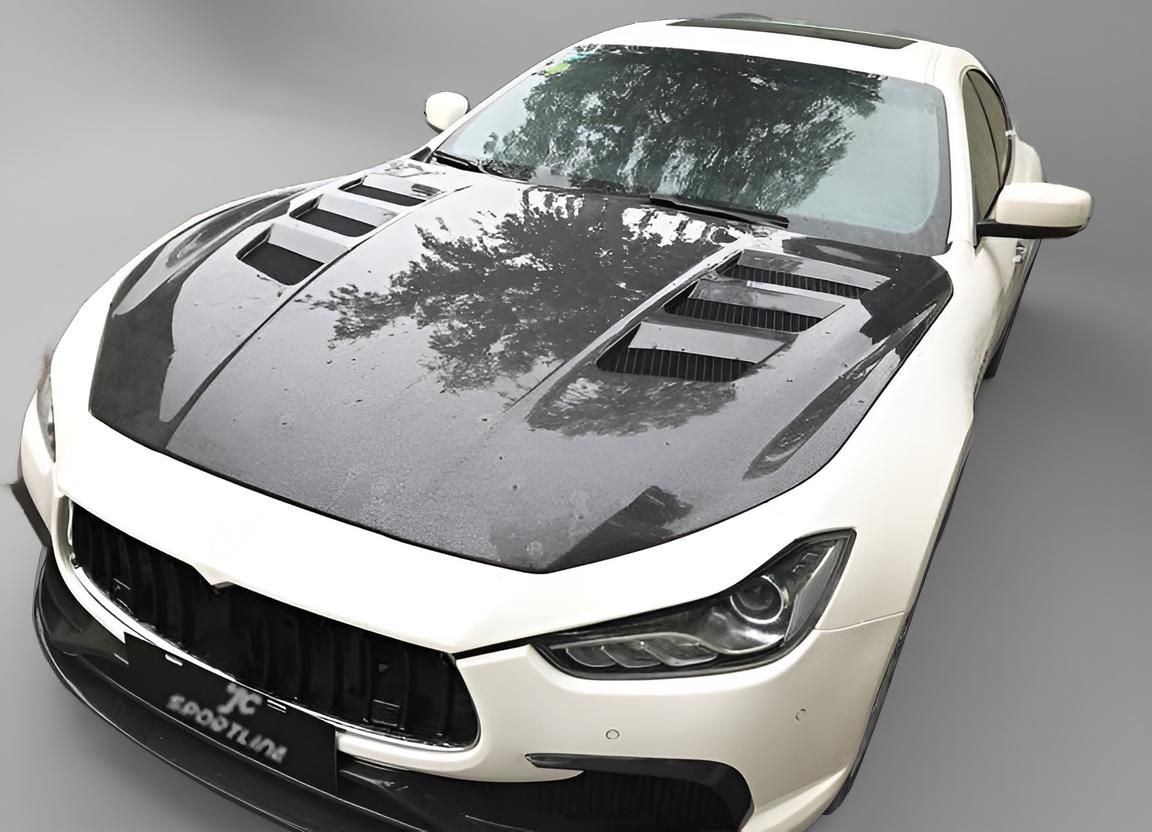 Carbon Fiber Engine Hood for Maserati Ghibli S Q4 Sedan (2014-2020)