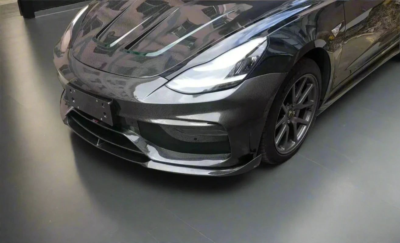 Model 3 Performance Carbon Fiber Hood Cover