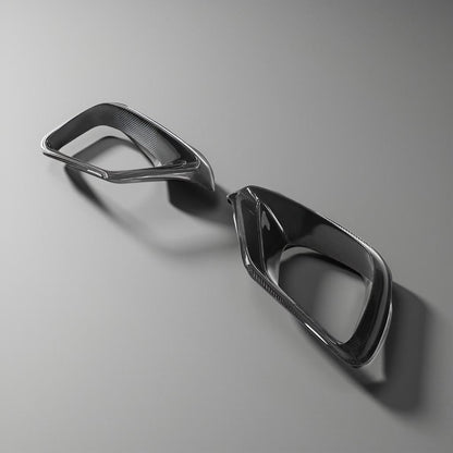 Carbon Fiber Front Bumper Fog Lamp Air Vents for Mercedes Benz E63 AMG S 4-Door (2016-2020)