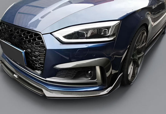 Carbon Fiber Front Diffuser Lip for Audi S5 B9 & A5 SLINE (2017-2019)