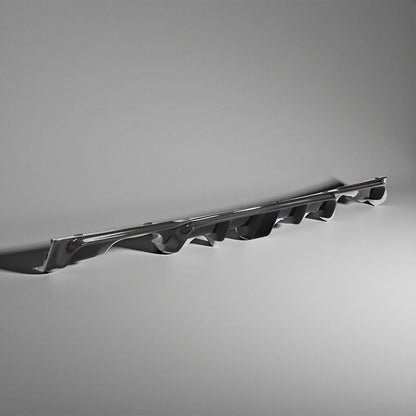 Quad Pipe Carbon Fiber Rear Valance with Brake Light for BMW F30 & F31 M Sport 318i, 320i, 328i, 330i (2013-2018)