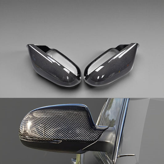 Carbon Fiber Wing Rearview Mirror Caps for Audi A6 C7 & S6