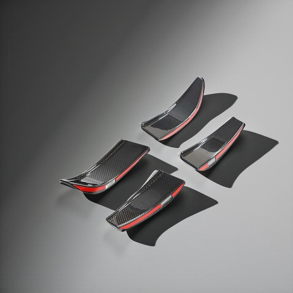 G8X M3 & M4 Carbon Fiber Canards for BMW G80 M3 Sedan & G82 M4 Coupe 2021-2022 4-Piece Set