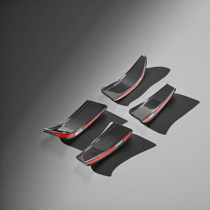 G8X M3 & M4 Carbon Fiber Canards for BMW G80 M3 Sedan & G82 M4 Coupe 2021-2022 4-Piece Set