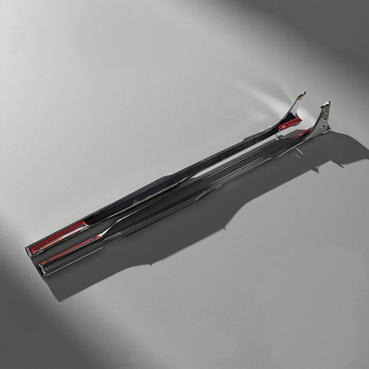 Dry Carbon Fiber Side Skirt Extension Splitter - Audi RS6 C8 Avant (2019-2021)