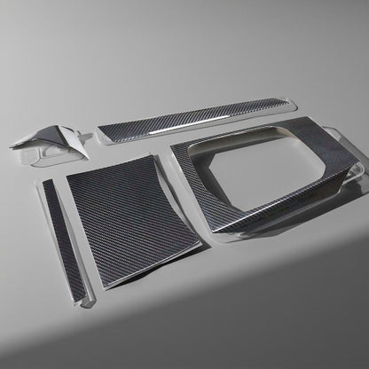 Carbon Fiber Interior Accessories Center Console Trim for BMW G80 M3 & G82 M4 (2021-2022) Dashboard Kit