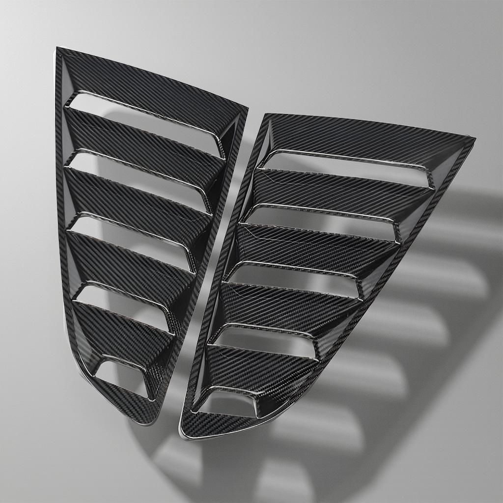 Carbon Fiber Rear Window Vents - Mustang GT Coupe 2-Door (2015-2019)