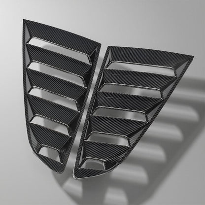 Carbon Fiber Rear Window Vents - Mustang GT Coupe 2-Door (2015-2019)