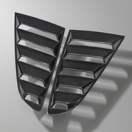 Carbon Fiber Rear Window Vents - Mustang GT Coupe 2-Door (2015-2019)