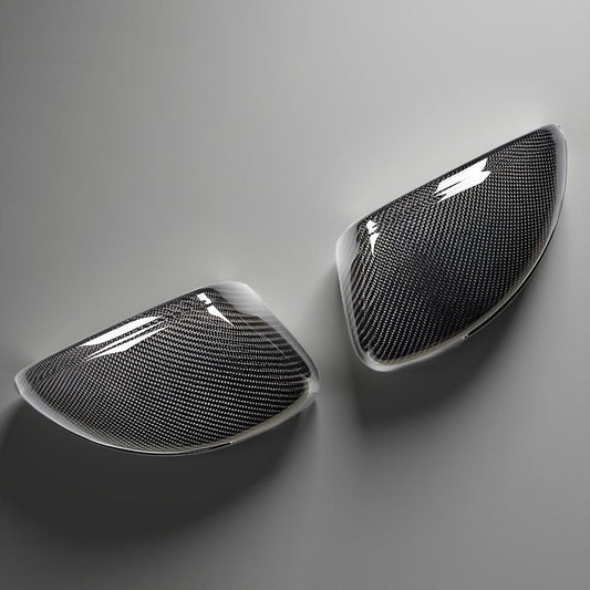 Carbon Fiber Side Wing Mirror Cover for Audi R8 Spyder Convertible Rear View