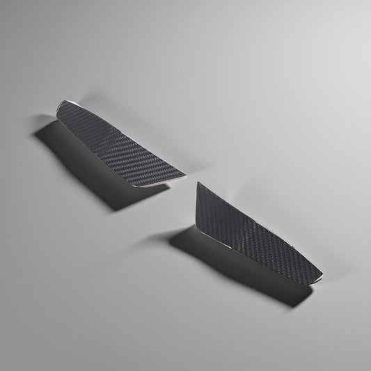 Dry Carbon Fiber Front Bumper Canards - Audi RS7 Sportback Base 4-Door (2020 & 2021)